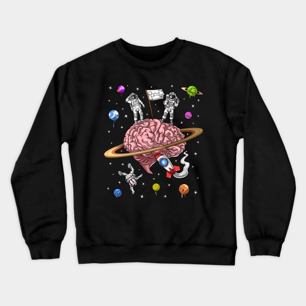 Psychedelic Astronauts DMT Trip Crewneck Sweatshirt by underheaven